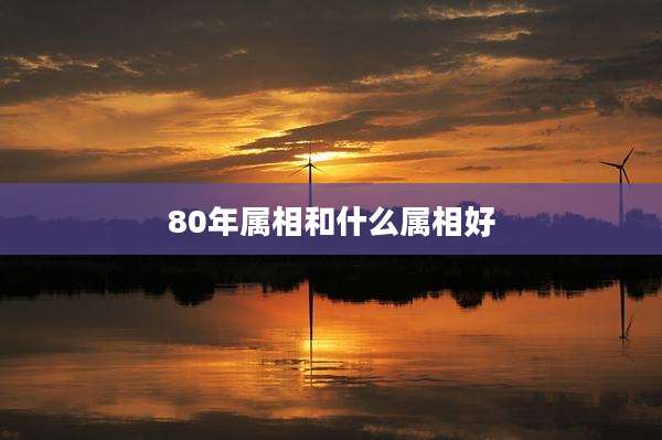 80年属相和什么属相好