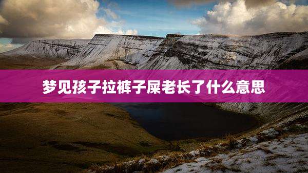 梦见孩子拉裤子屎老长了什么意思