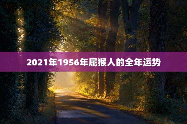 2021年1956年属猴人的全年运势