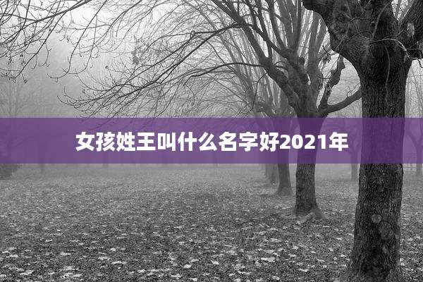 女孩姓王叫什么名字好2021年