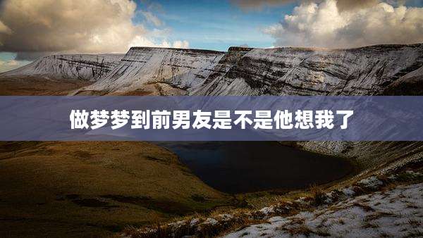 做梦梦到前男友是不是他想我了