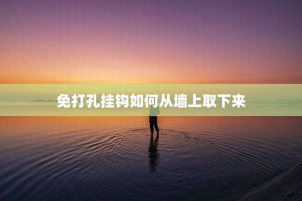 免打孔挂钩如何从墙上取下来