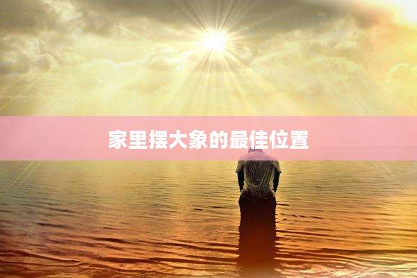 家里摆大象的最佳位置