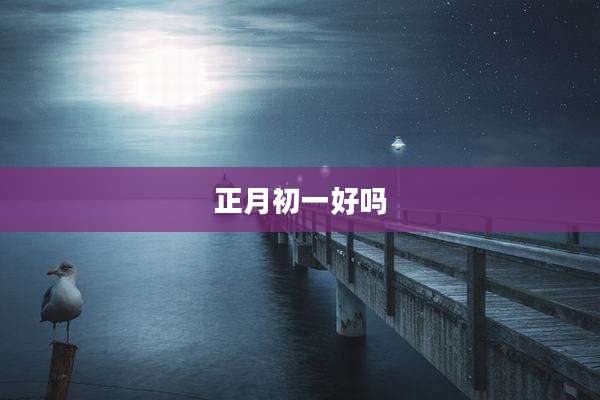 正月初一好吗
