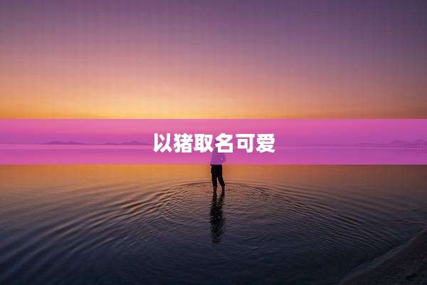 以猪取名可爱