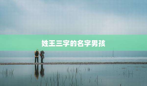 姓王三字的名字男孩