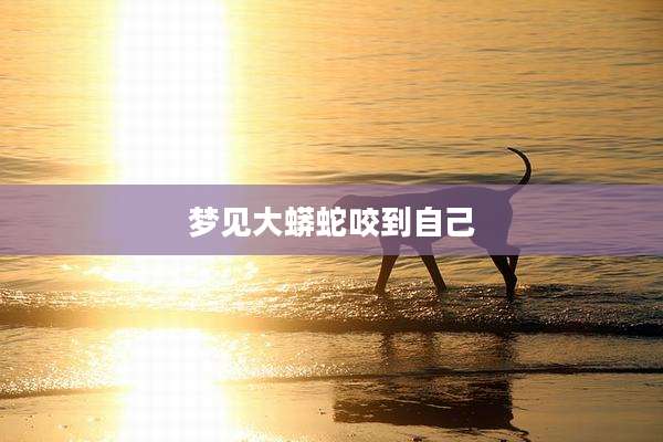 梦见大蟒蛇咬到自己