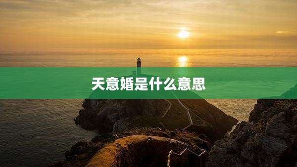 天意婚是什么意思