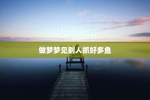 做梦梦见别人抓好多鱼