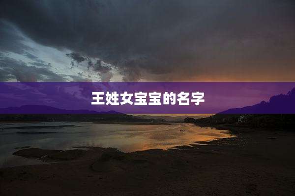 王姓女宝宝的名字