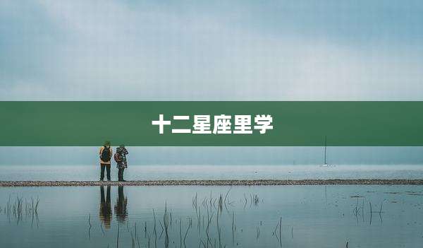 十二星座里学