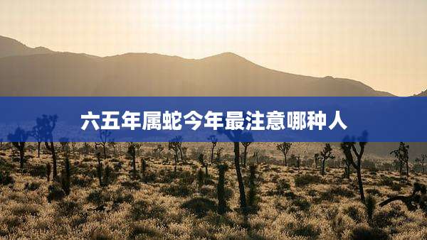六五年属蛇今年最注意哪种人