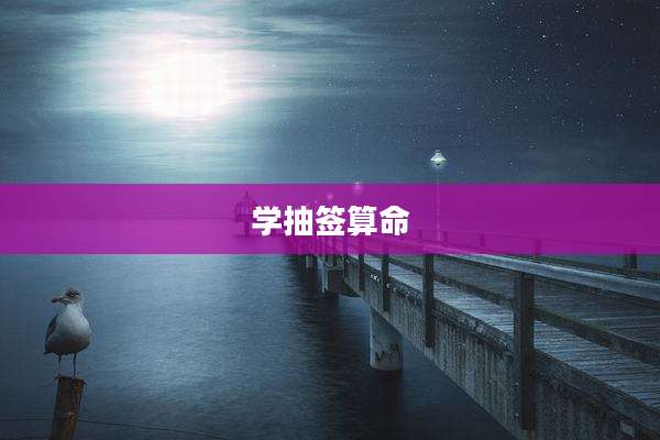 学抽签算命