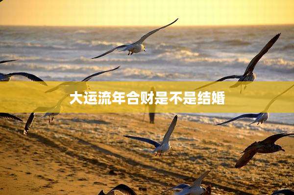 大运流年合财是不是结婚