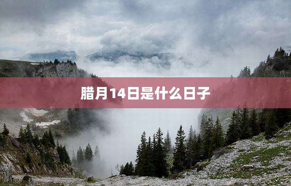 腊月14日是什么日子