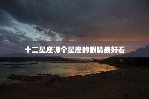 十二星座哪个星座的眼睛最好看