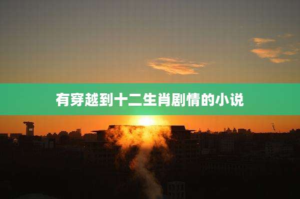 有穿越到十二生肖剧情的小说