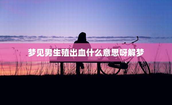 梦见男生殖出血什么意思呀解梦