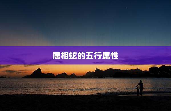 属相蛇的五行属性