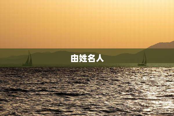 由姓名人