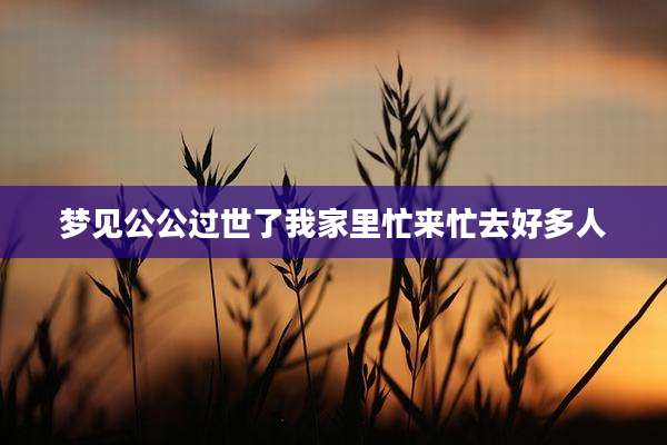 梦见公公过世了我家里忙来忙去好多人
