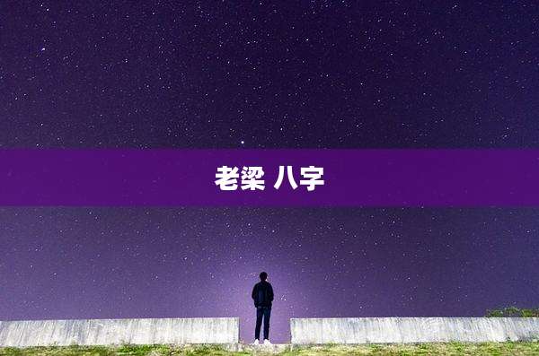 老梁 八字