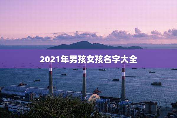 2021年男孩女孩名字大全