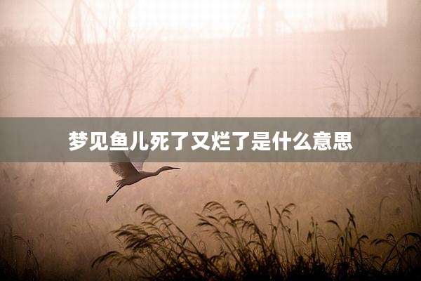 梦见鱼儿死了又烂了是什么意思
