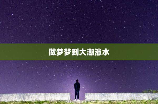 做梦梦到大潮涨水