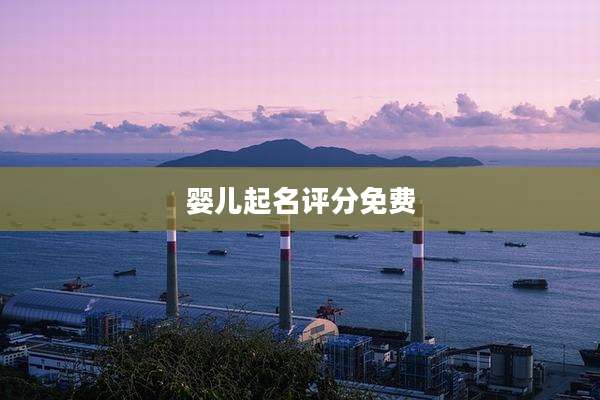 婴儿起名评分免费