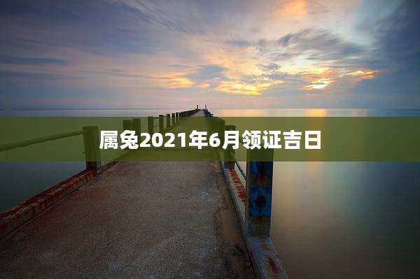 属兔2021年6月领证吉日