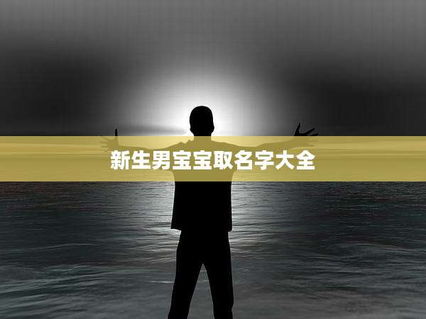 新生男宝宝取名字大全