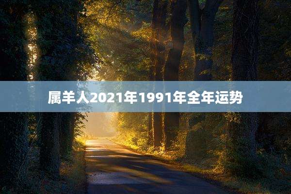 属羊人2021年1991年全年运势