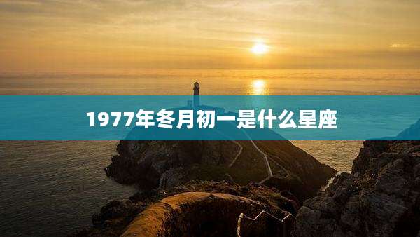 1977年冬月初一是什么星座