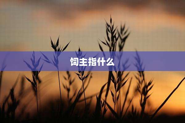 饲主指什么