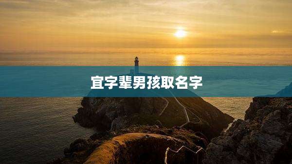 宜字辈男孩取名字