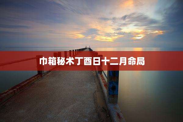 巾箱秘术丁酉日十二月命局