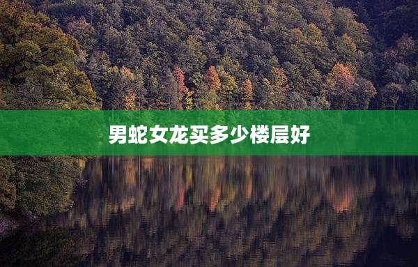 男蛇女龙买多少楼层好