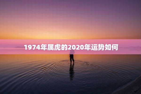 1974年属虎的2020年运势如何