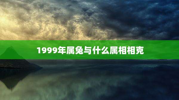1999年属兔与什么属相相克