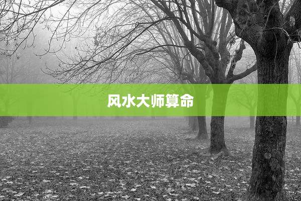 风水大师算命