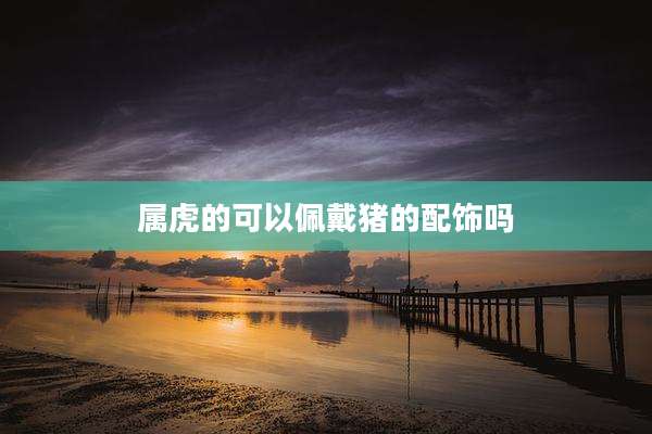 属虎的可以佩戴猪的配饰吗