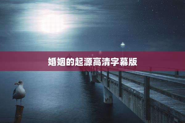 婚姻的起源高清字幕版