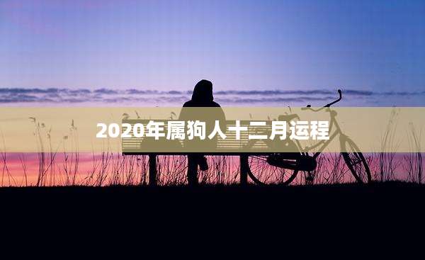 2020年属狗人十二月运程