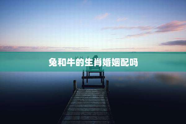 兔和牛的生肖婚姻配吗