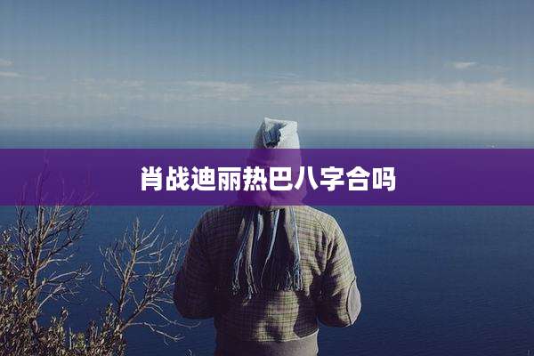 肖战迪丽热巴八字合吗