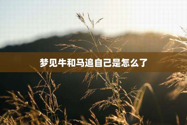 梦见牛和马追自己是怎么了