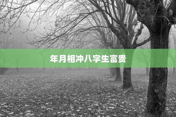 年月相冲八字生富贵