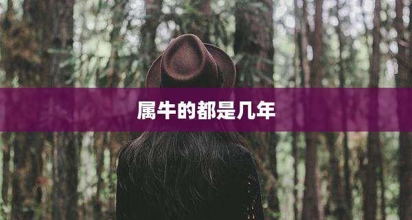 属牛的都是几年