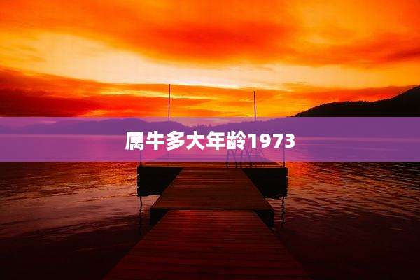 属牛多大年龄1973